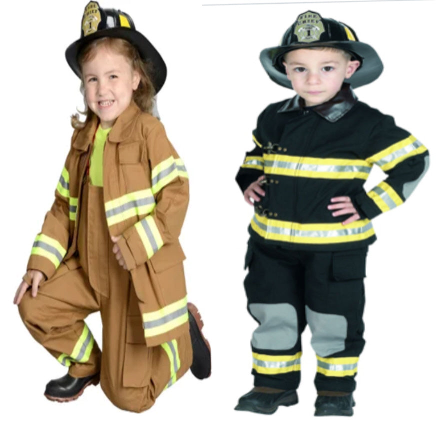 Child Firefighter Outfit with Helmet